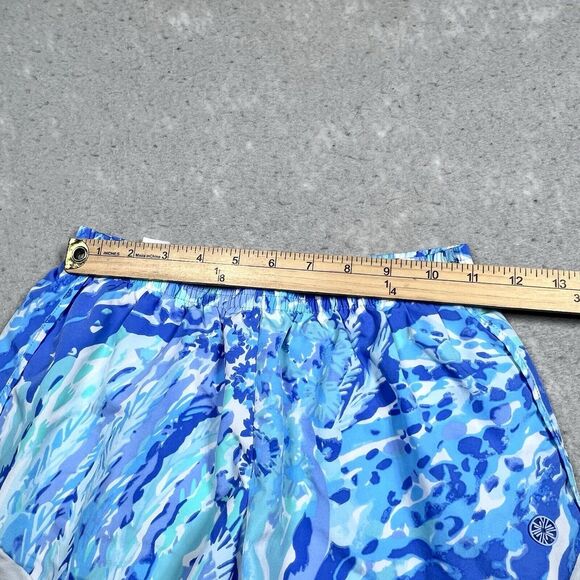 Lilly Pulitzer Womens XXS Blue Multicolored Luxletic Ocean Trail Short 001485 - Picture 6 of 11